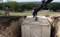 shipping containers underground bunkers